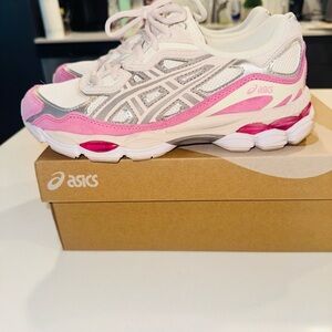 ASICS Pink and White Sneakers